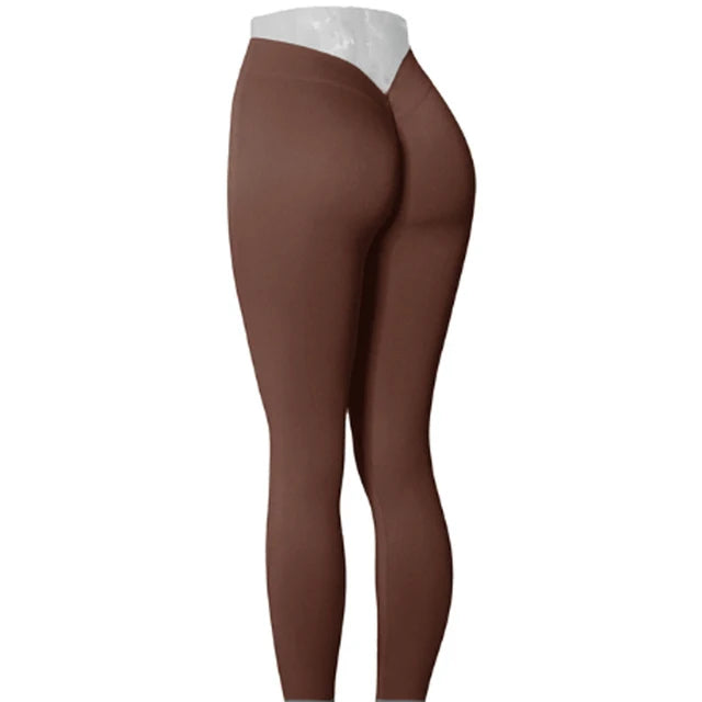 Nylon V Back Booty Yoga Pants for Women - LACEDUPED