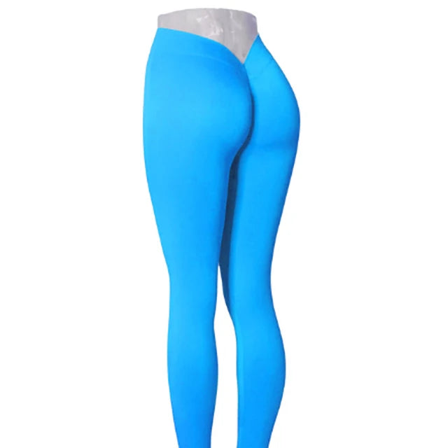 Nylon V Back Booty Yoga Pants for Women - LACEDUPED