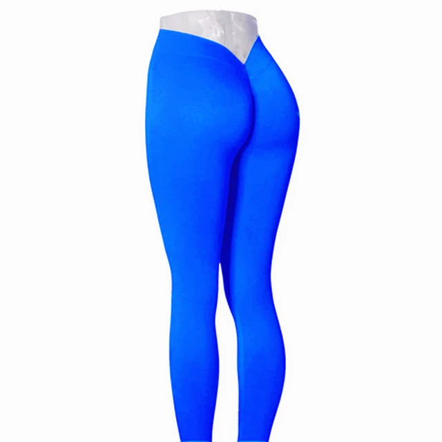 Nylon V Back Booty Yoga Pants for Women - LACEDUPED