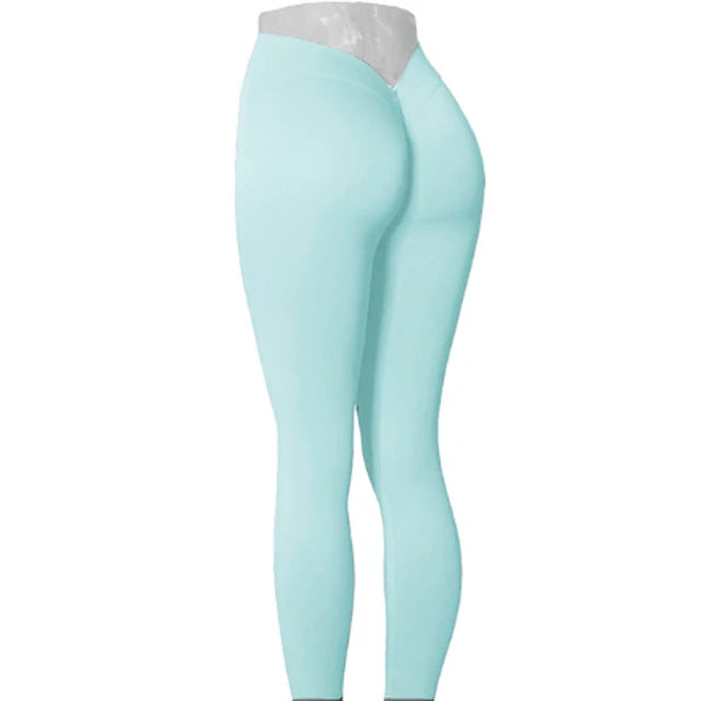 Nylon V Back Booty Yoga Pants for Women - LACEDUPED
