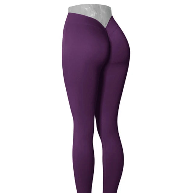 Nylon V Back Booty Yoga Pants for Women - LACEDUPED