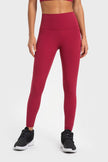 Highly Stretchy Wide Waistband Yoga Leggings - LACEDUPED