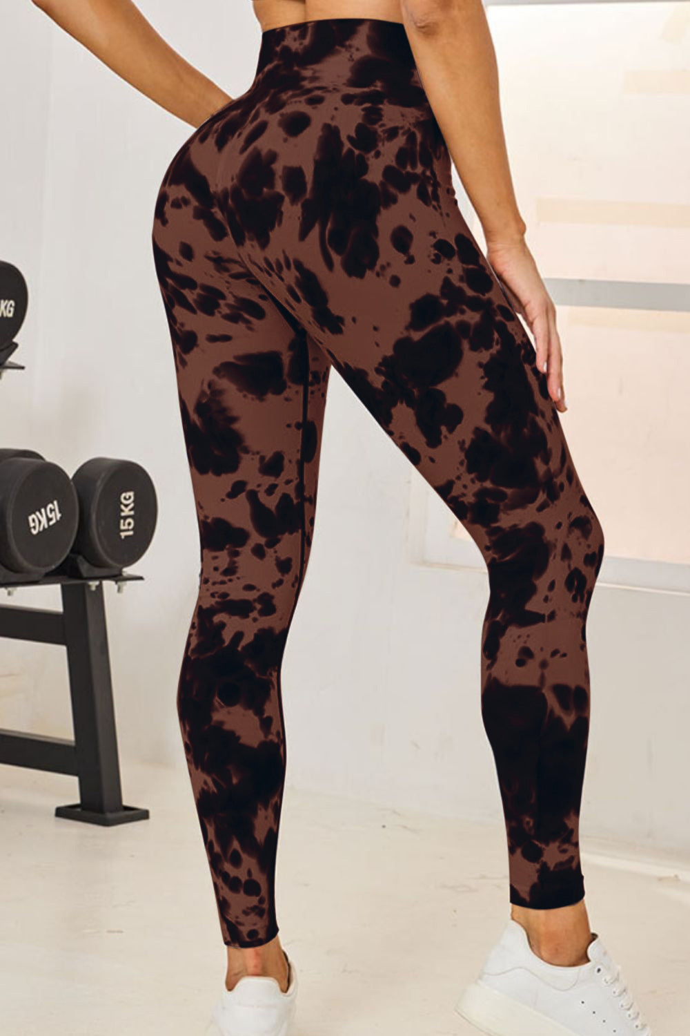 Tie-Dye High Waist Active Leggings - LACEDUPED