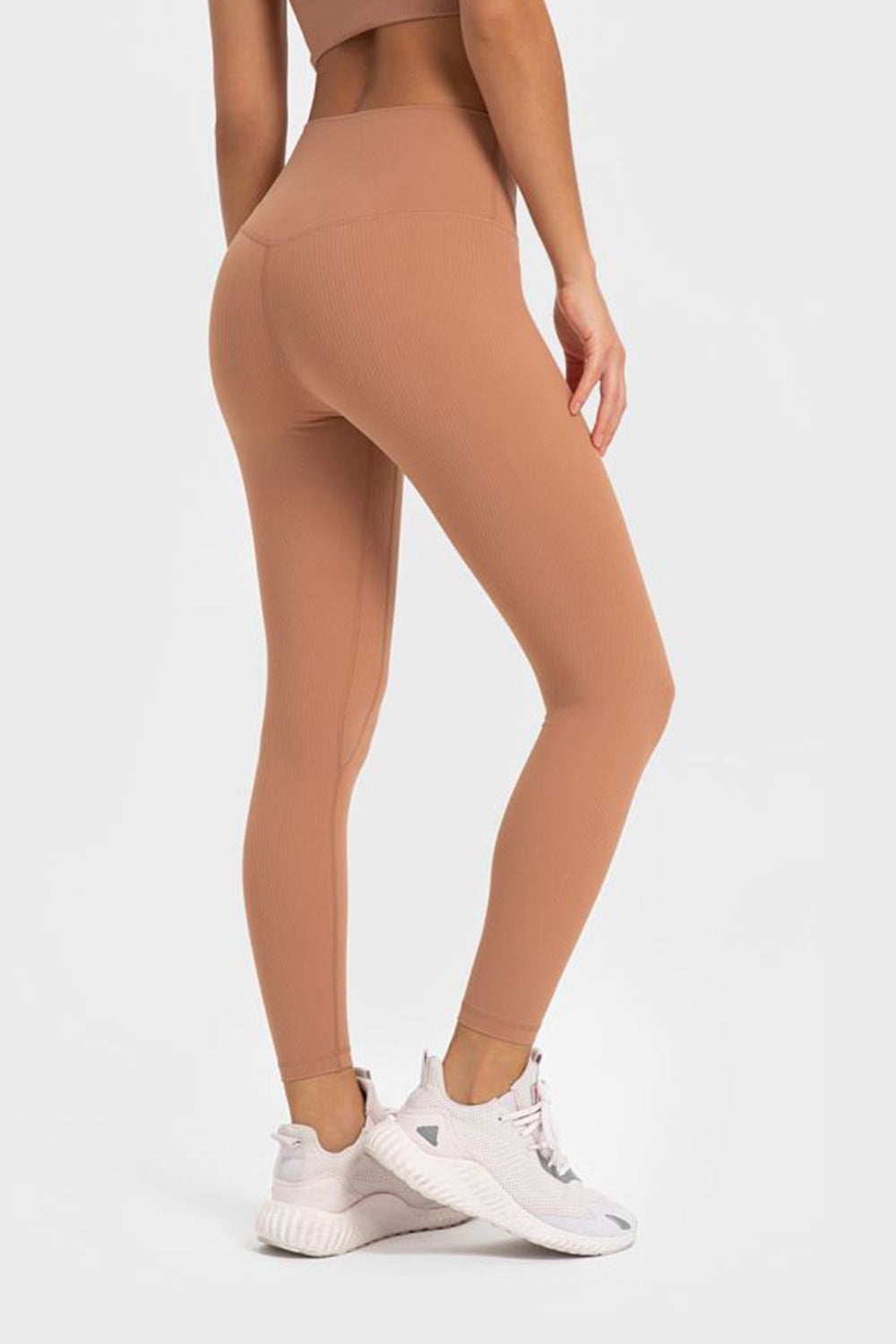 Highly Stretchy Wide Waistband Yoga Leggings - LACEDUPED