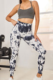 Tie-Dye High Waist Active Leggings - LACEDUPED