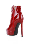 High Heeled Patent PU Stiletto Boot