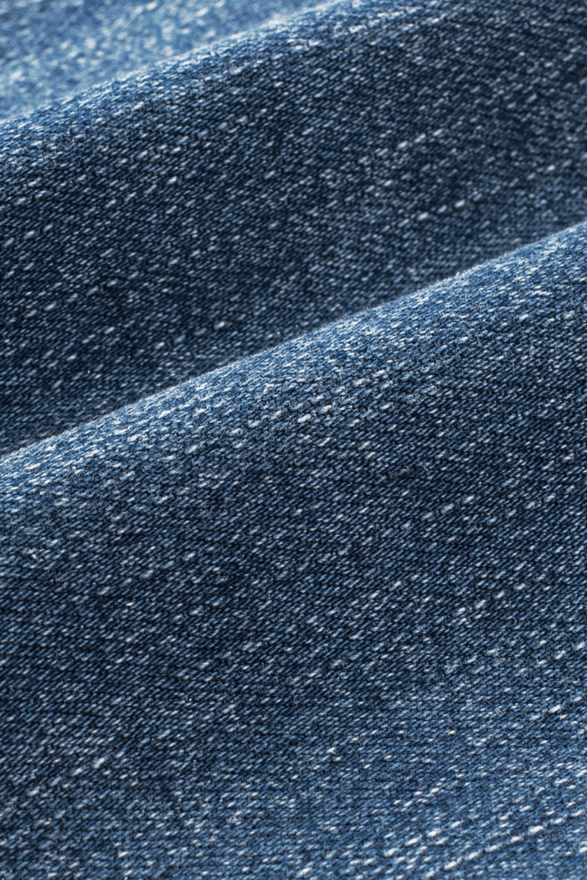 US Flag Mid-Rise Waist Straight Jeans - LACEDUPED
