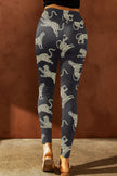 Animal Printed Distressed High Waist Leggings - LACEDUPED