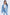 American Bazi Full Size Painted Back Distressed Denim Jacket