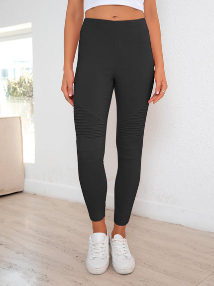 Ribbed Detail Leggings - LACEDUPED