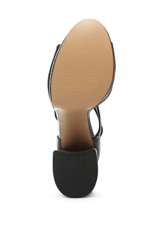 ALICE CROC PLATFORM HEELED SANDALS - LACEDUPED (7)