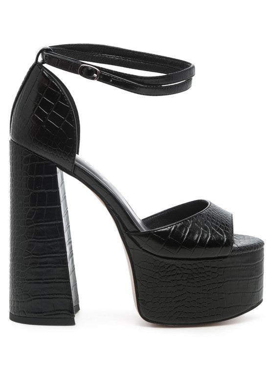 ALICE CROC PLATFORM HEELED SANDALS - LACEDUPED (2)