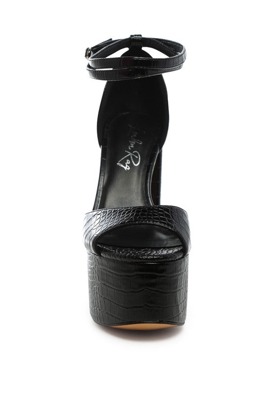 ALICE CROC PLATFORM HEELED SANDALS - LACEDUPED (4)