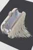 Fringe Rhinestone Convertible Clutch Bag