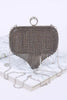 Fringe Rhinestone Convertible Clutch Bag