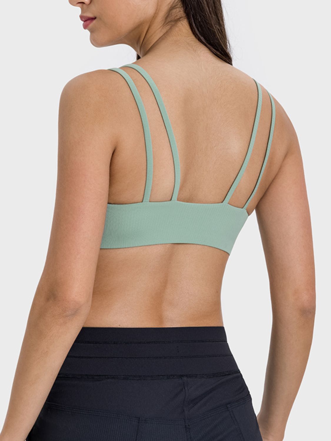 Scoop Neck Double Strap Active Cami - LACEDUPED