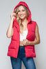 Snobbish Snap and Zip Closure Hooded Vest - LACEDUPED