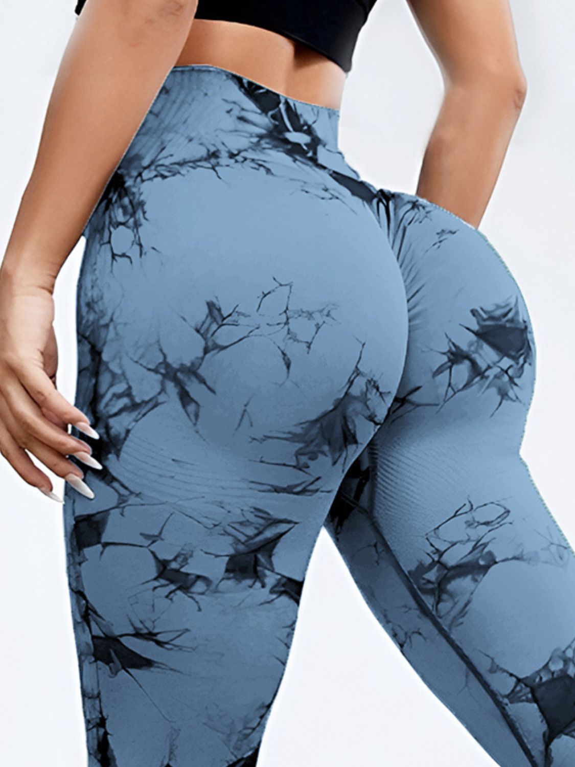 Tie-Dye High Waist Active Leggings - LACEDUPED