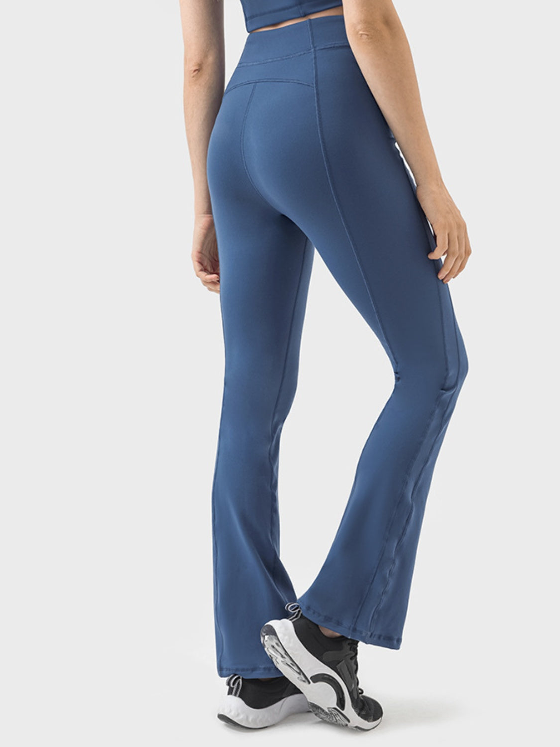 Zipper Detail High Waist Active Pants - LACEDUPED