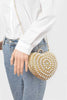 Pearl Studded Heart Shape Top handle Clutch