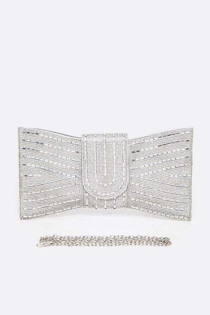 Rhinestone Bowtie Convertible Clutch