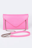 Pop Color Classic Envelope Clutch Bag