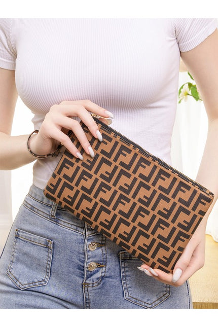 Greek Pattern Clutch