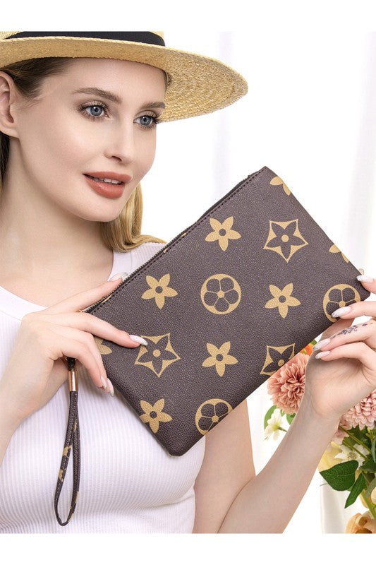 Star Geometric Pattern Clutch