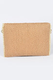 Convertible Straw Clutch Swing Bag