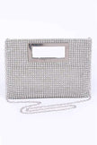 Rhinestone Top Handle Convertible Clutch Bag