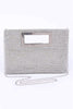 Rhinestone Top Handle Convertible Clutch Bag