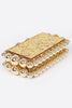 Metallic Beads Glitter Iconic Box Clutch