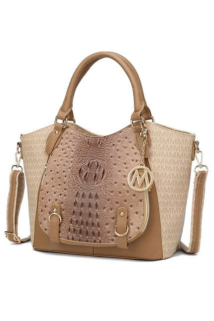 MKF Collection Jacqueline Signature Satchel Bag