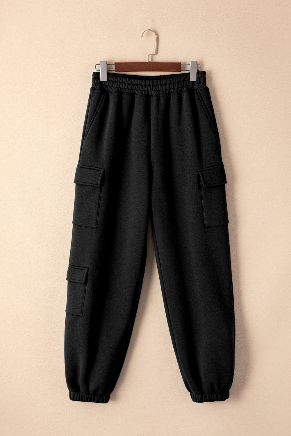 Pocketed Elastic Waist Active Joggers - LACEDUPED