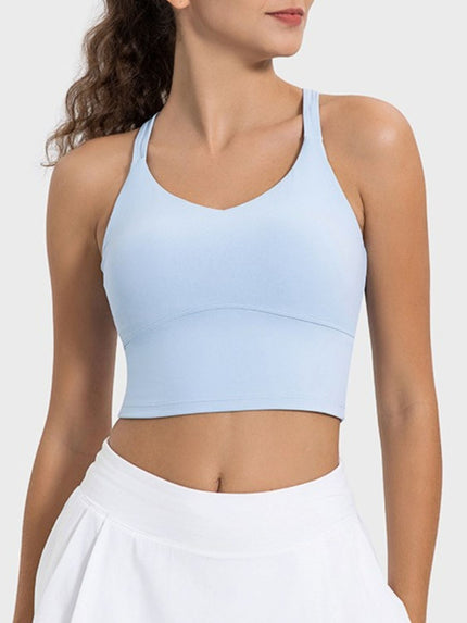 Crisscross Round Neck Active Tank - LACEDUPED