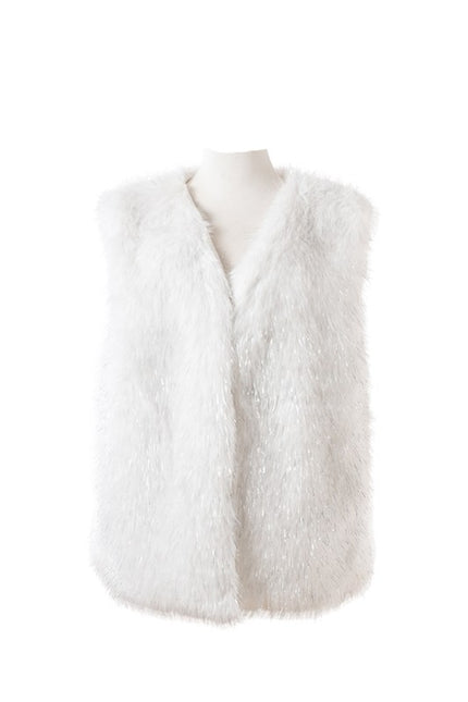 Long Fax Fur Cardigan