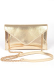 Convertible Metallic Envelope Clutch