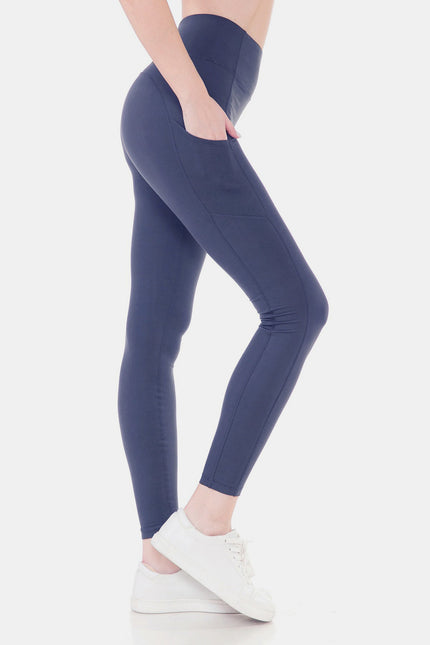 Leggings Depot High Waist Wide Waistband Leggings - LACEDUPED