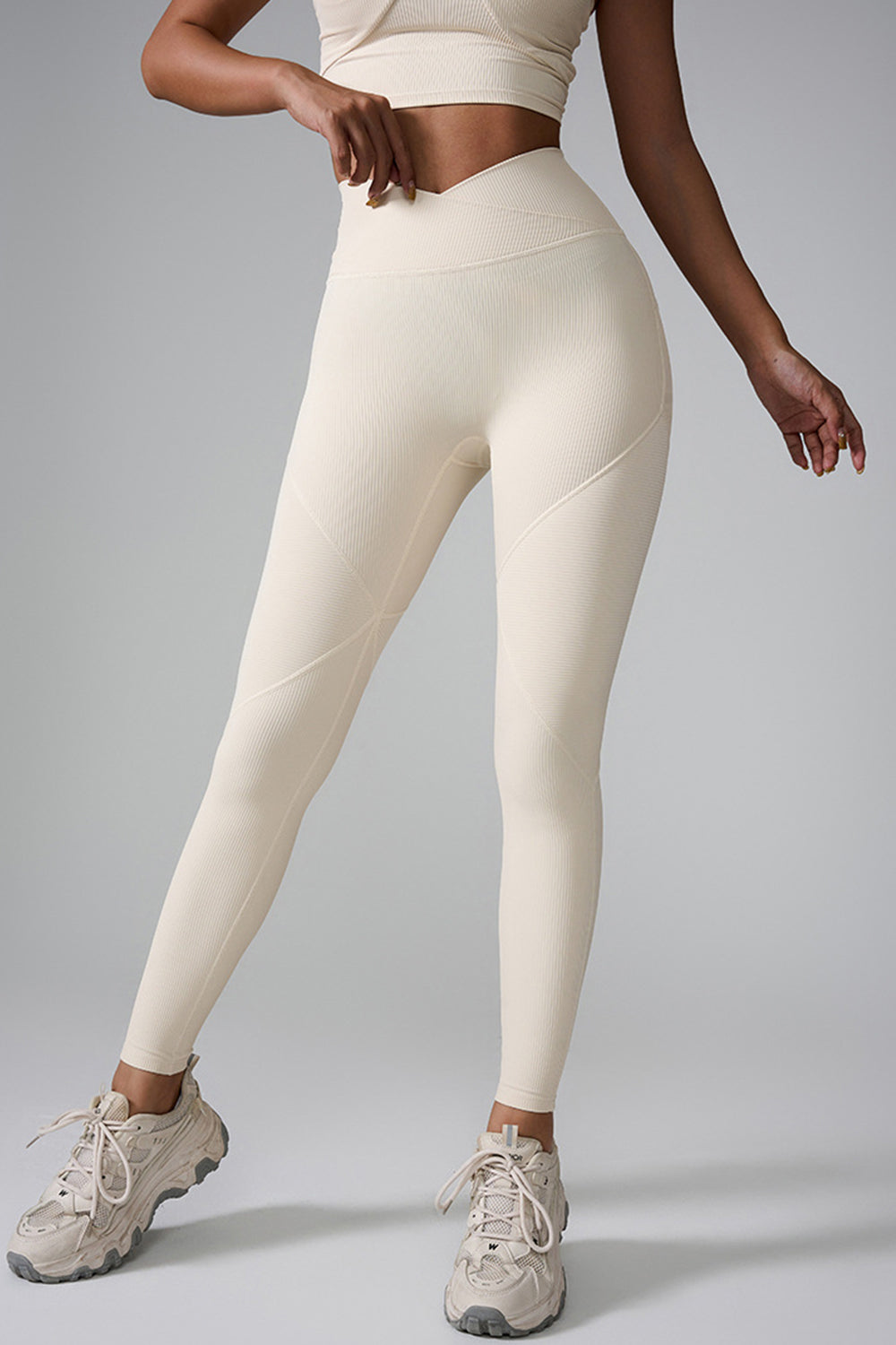 High Waist Active Leggings - LACEDUPED