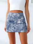 Quick-Dry Tie-Dye Wide Waistband Active Tennis Skirt - LACEDUPED