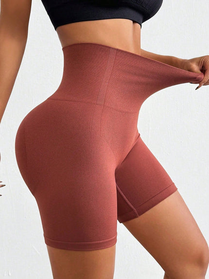 Seamless High Waist Active Shorts - LACEDUPED