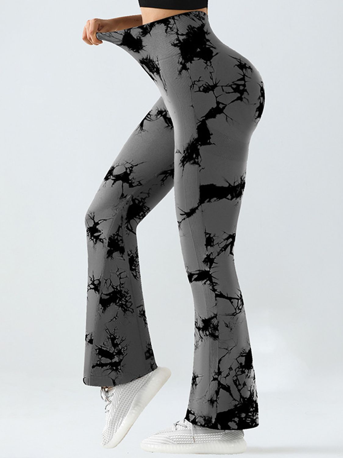 Tie-Dye High Waist Active Leggings - LACEDUPED