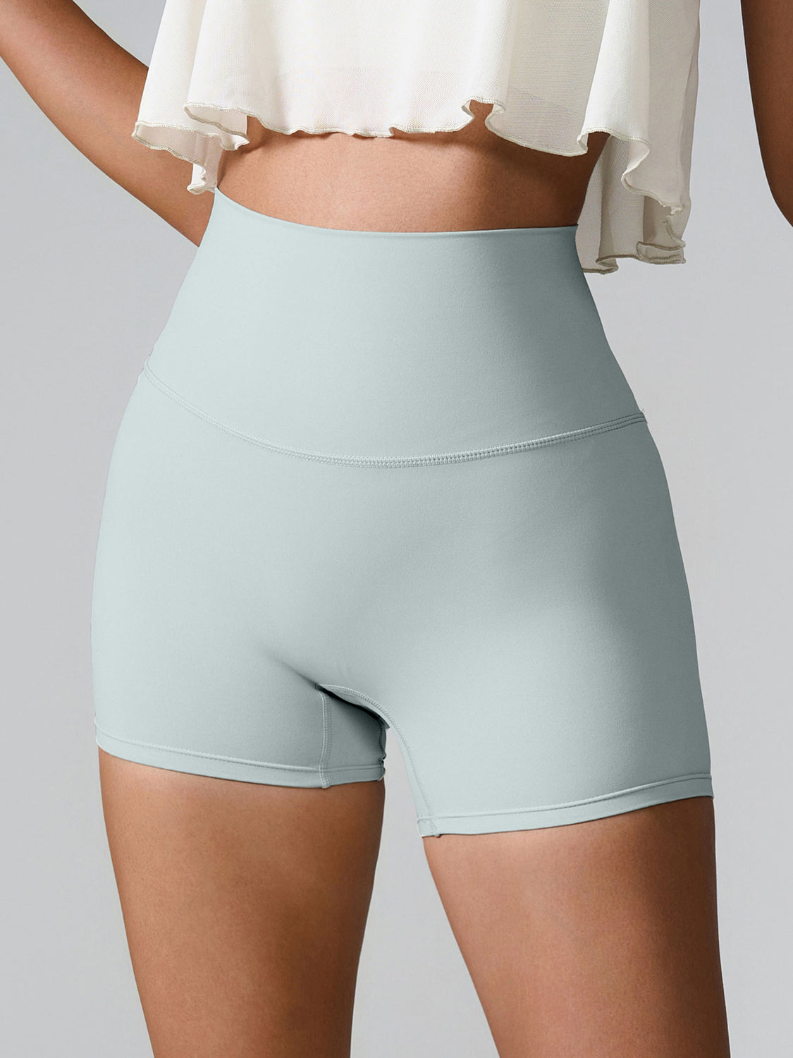 High Waist Active Shorts - LACEDUPED