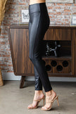 First Love PU Leather High Waist Pants - LACEDUPED