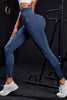 Wide Waistband High Waist Active Leggings - LACEDUPED