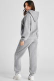 Dropped Shoulder Long Sleeve Hoodie and Pants Active Set - LACEDUPED