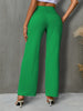 High Waist Straight Pants - LACEDUPED