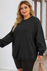 Plus Size Round Neck Dropped Shoulder Sweatshirt