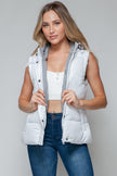 Snobbish Snap and Zip Closure Hooded Vest - LACEDUPED