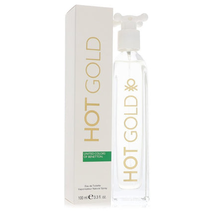 Hot Gold by Benetton Eau De Toilette Spray 3.3 oz (Women)